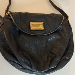 Black Leather Shoulder Bag